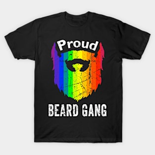 Proud Beard Gang - Gay National Flag Beard T-Shirt